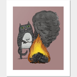 Tire Fire Posters and Art